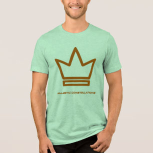 T-shirt En Tri-matière constellations majestueuses (vert et marron)