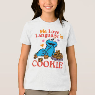 T-shirt En Tri-matière Cookie Monster Citation de la Saint Valentin