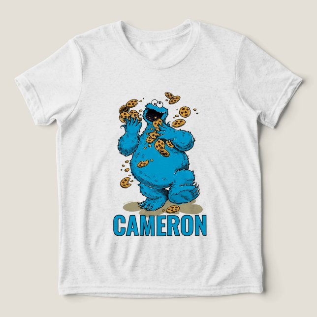 T-shirt En Tri-matière Cookie Monster Crazy Cookies (Design Recto)
