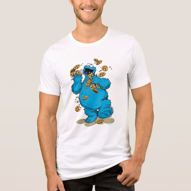 T-shirt En Tri-matière Cookie Monster Crazy Cookies (Recto)