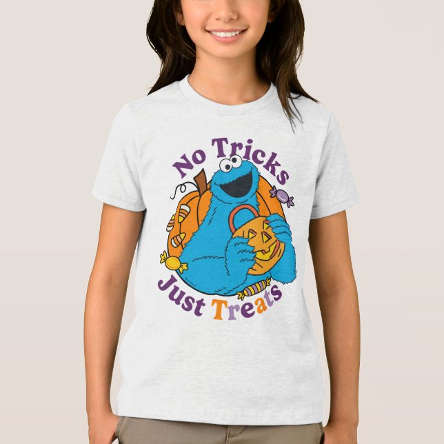 T-shirt En Tri-matière Cookie Monster | Pas de traces juste des traitemen (Recto)