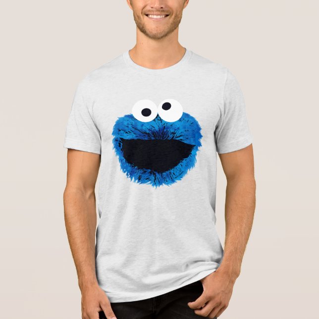 T-shirt En Tri-matière Cookie Monster | Tendance de l'aquarelle (Recto)
