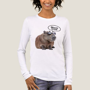 T-shirt En Tri-matière Cool Capybara Photo Lunettes de soleil-Portant Cap