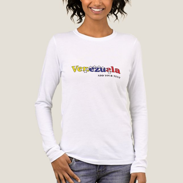 T-shirt En Tri-matière cool country flag customize women's Venezuelan 1 (Recto)