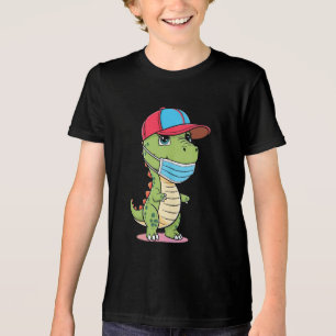 T-shirt En Tri-matière Cool Dino avec Casquette et masques pour enfants