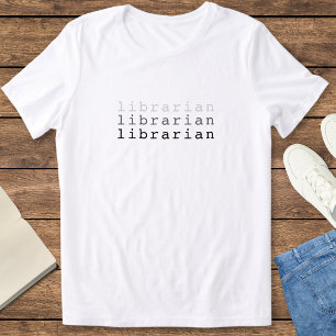 T-shirt En Tri-matière Cool minimaliste bibliothécaire Cadeau féminin