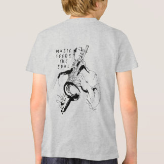 T-shirt En Tri-matière Cool Retro Saxophonist Custom Name (名入れ・カスタム対応)