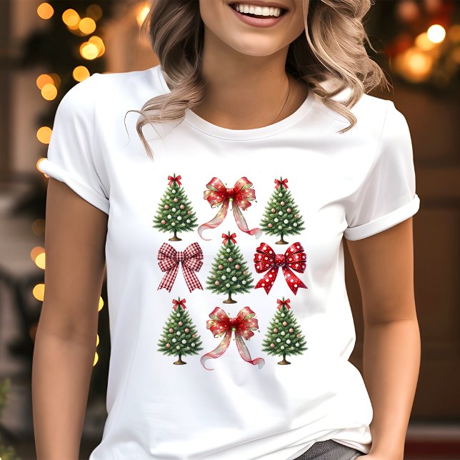 T-shirt En Tri-matière Coquette Vaches et arbres de Noël (Créateur téléchargé)