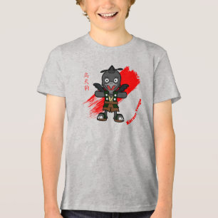 T-shirt En Tri-matière Corbeau japonais Tengu Yokai