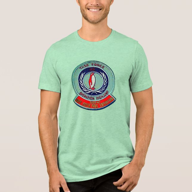 T-SHIRT  EN TRI-MATIÈRE CORRECTIF RÉTRO USN (Recto)