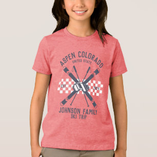 T-shirt En Tri-matière Correspondance de groupe de voyage de ski personna