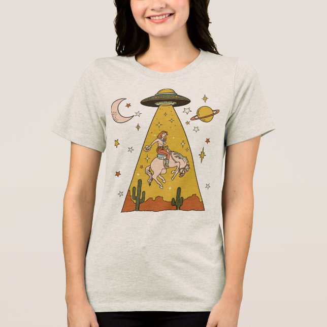 T-shirt En Tri-matière Cosmic Cowgirl (Recto)