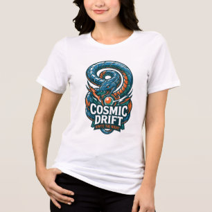 T-shirt En Tri-matière Cosmic Drift Illumine La Nuit Serpent Cybernétique