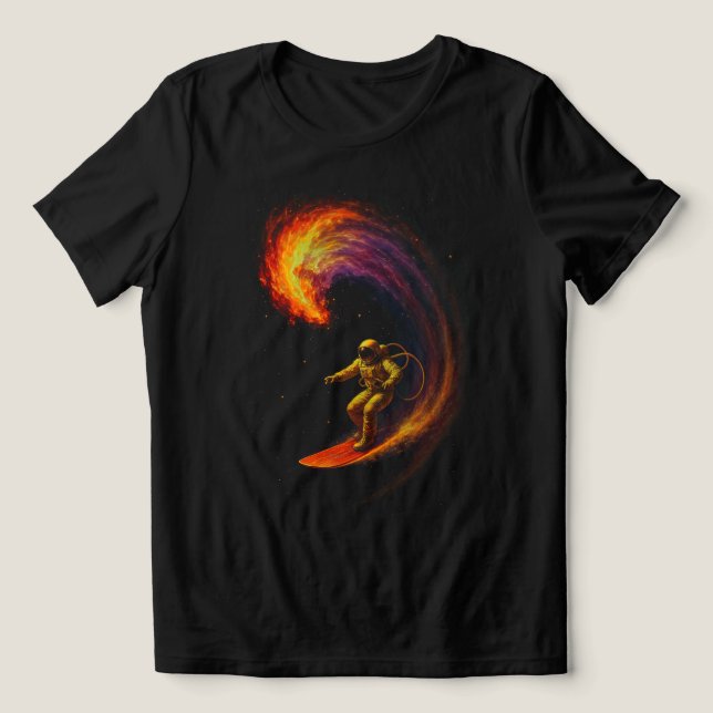 T-shirt En Tri-matière Cosmic Wave Rider (Design Recto)