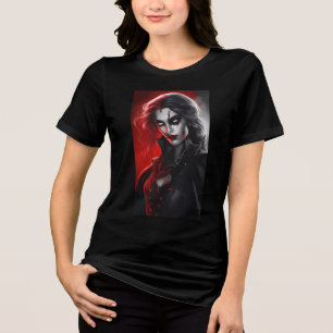 T-shirt En Tri-matière Costume d'Halloween Gothique Vampire bande dessiné
