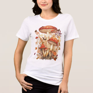 T-shirt En Tri-matière Cottagecore Amanita Mushroom Design 🍄🌿