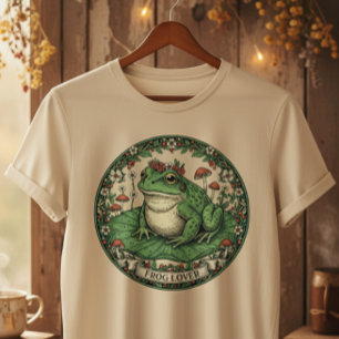 T-shirt En Tri-matière Cottagecore amoureux des grenouilles