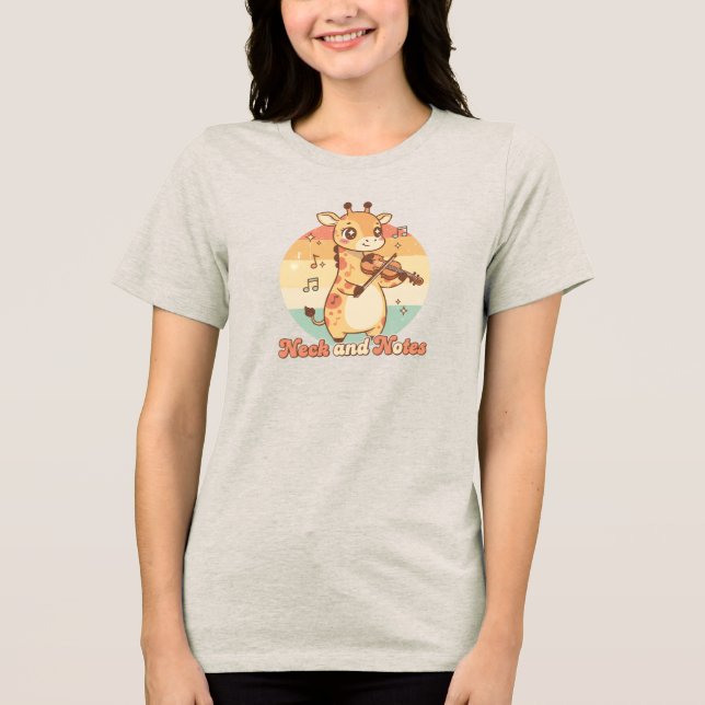T-shirt En Tri-matière Cou et Notes (Recto)