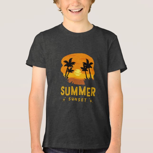 T-shirt En Tri-matière coucher de soleil (Recto)