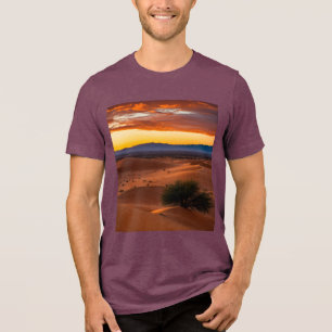 T-shirt En Tri-matière Coucher de Soleil dans le Désert - Bella+Canvas Tr