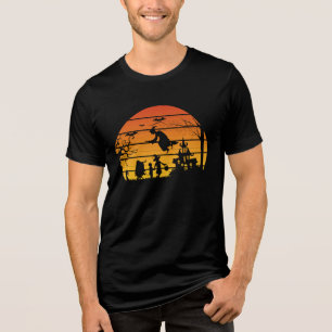 T-shirt En Tri-matière Coucher de soleil rétros halloween sorcière éffray