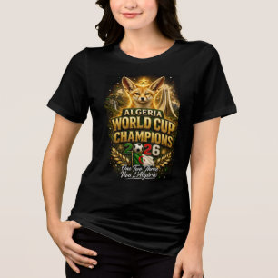 T-shirt En Tri-matière Coupe du Monde Algérie 2026 Champions Football