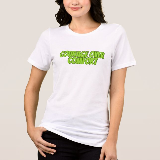 T-shirt En Tri-matière Courage sur confort (Recto)
