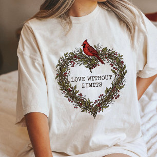 T-shirt En Tri-matière Couronne de cœur Cardinal Citation Amour Art de la