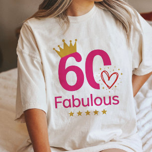 T-shirt En Tri-matière Couronne de Reine pour un 60ème Anniversaire Fabul