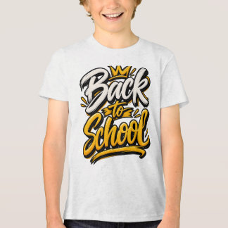 T-shirt En Tri-matière Couronne de rentrée scolaire Script