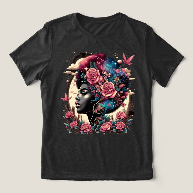 T-shirt En Tri-matière Couronné en fleurs (Design Recto)