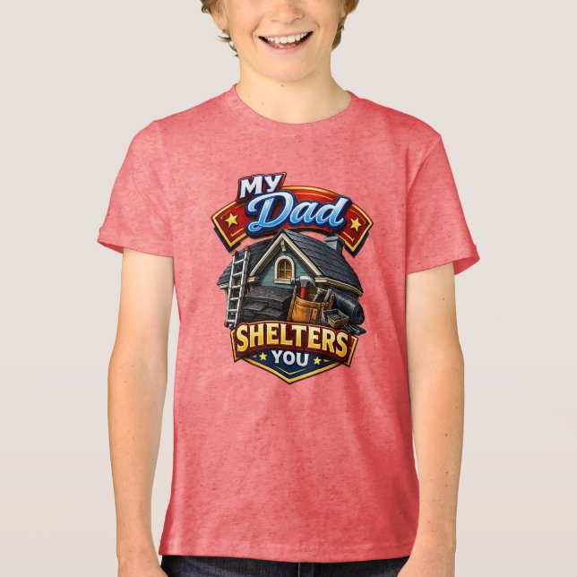 T-shirt En Tri-matière Couvreur/Constructeur de maisons (Recto)