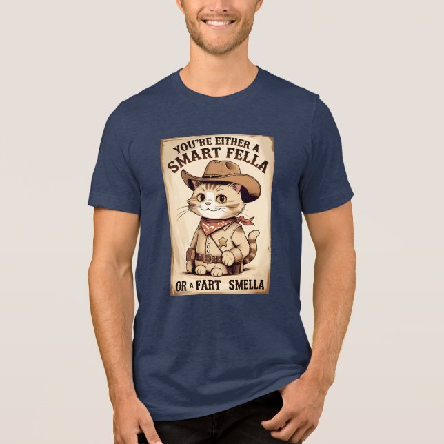 T-shirt En Tri-matière Cowboy Chat Fart Smella Tee (Recto)