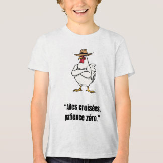 T-shirt En Tri-matière Cowboy Chicken Attitude – Funny Cartoon Tee