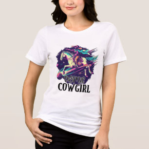 T-shirt En Tri-matière Cowgirl Cosmique