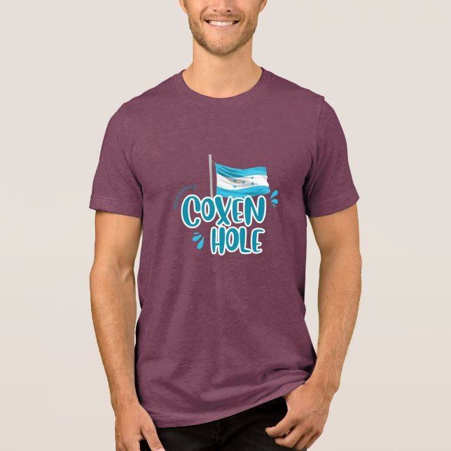 T-shirt En Tri-matière Coxen Hole with Honduras Flag (Recto)