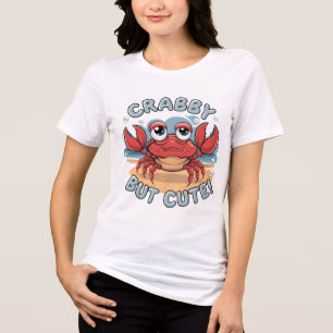 T-shirt En Tri-matière Crabby mais mignon - Drôle Kawaii Crab Design