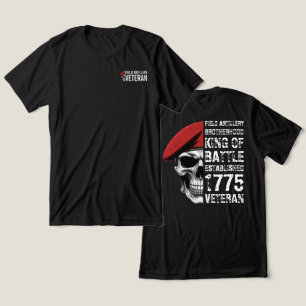 T-shirt En Tri-matière Crâne de Vétéran de la Fraternité de l'Artillerie