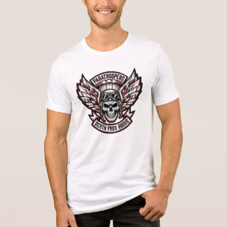 T-shirt En Tri-matière Crâne et ailes aéroportées des parachutistes