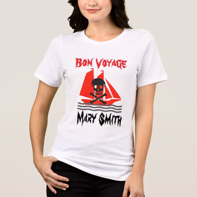 T-shirt En Tri-matière Crâne et navire (Recto)