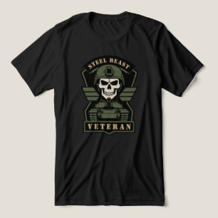 T-shirt En Tri-matière Crâne Tactique Vétéran Camion-Citerne Steel Beast
