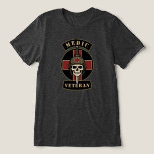 T-shirt En Tri-matière Crâne Tactique Vétéran Infirmier de Combat