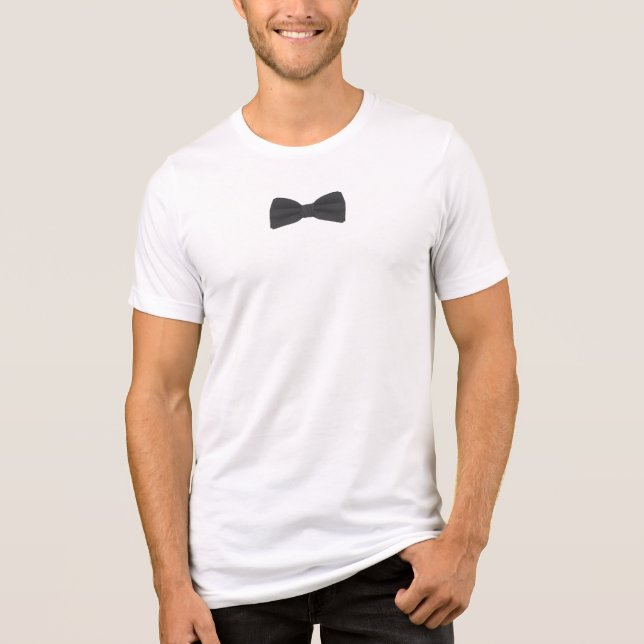 T-shirt En Tri-matière Cravate noire - Mode formelle classique (Recto)