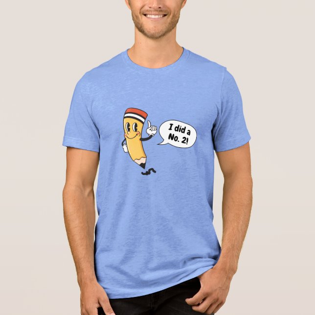 T-shirt En Tri-matière Crayon "Numéro 2" (Recto)