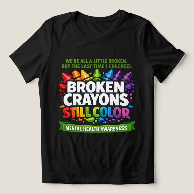 T-shirt En Tri-matière Crayons Cassés (Design Recto)
