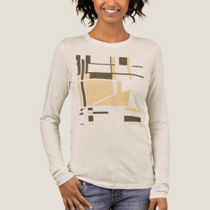 T-shirt En Tri-matière Cream Dark Brown MCM d'inspiration géométrique Abs