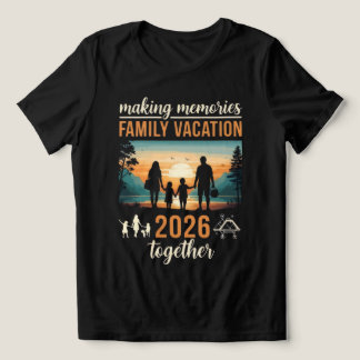 T-shirt En Tri-matière Création de Souvenirs Vacances en Famille 2026 Ens
