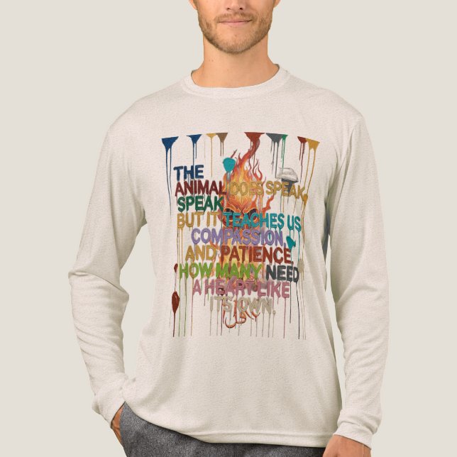 T-shirt En Tri-matière Creative Brushstroke T-Shirt – Inspirational Quote (Recto)
