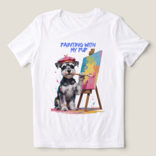 T-shirt En Tri-matière Creative Pup - The Artistic Miniature Schnauzer