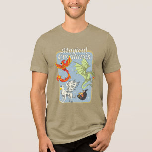 T-shirt En Tri-matière Créatures Magiques Graphisme Vintage